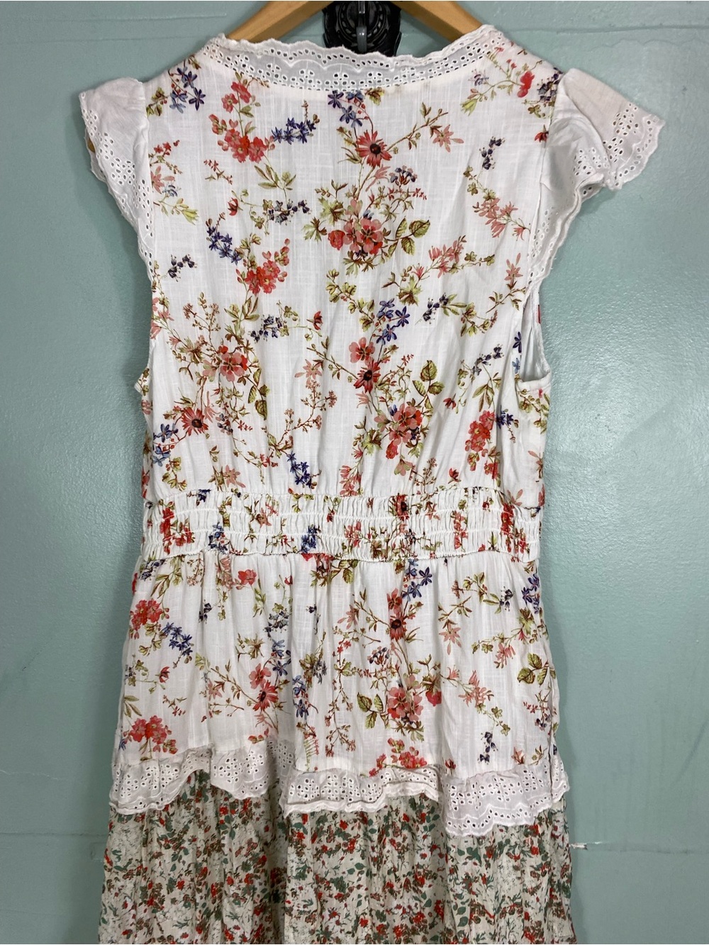 Anthropologie The Peregrine Tiered Deco Midi Dress Floral Medium Sundress - Picture 6 of 6